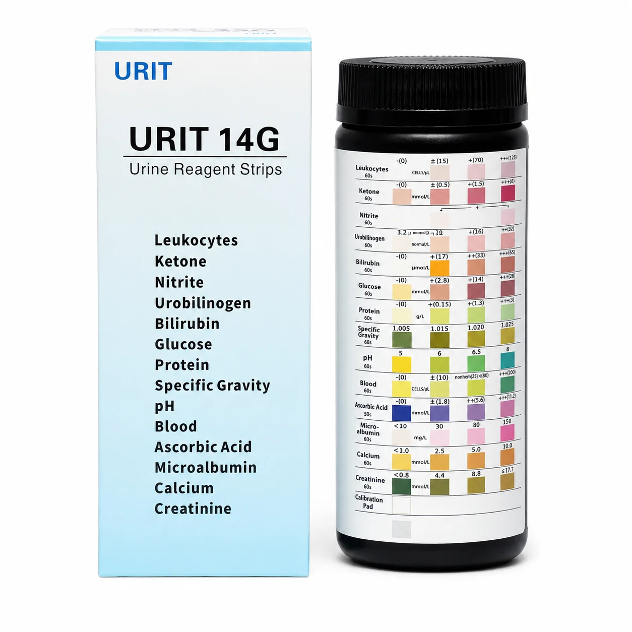 URIT 14G - Tiras Reagentes para Urinálise